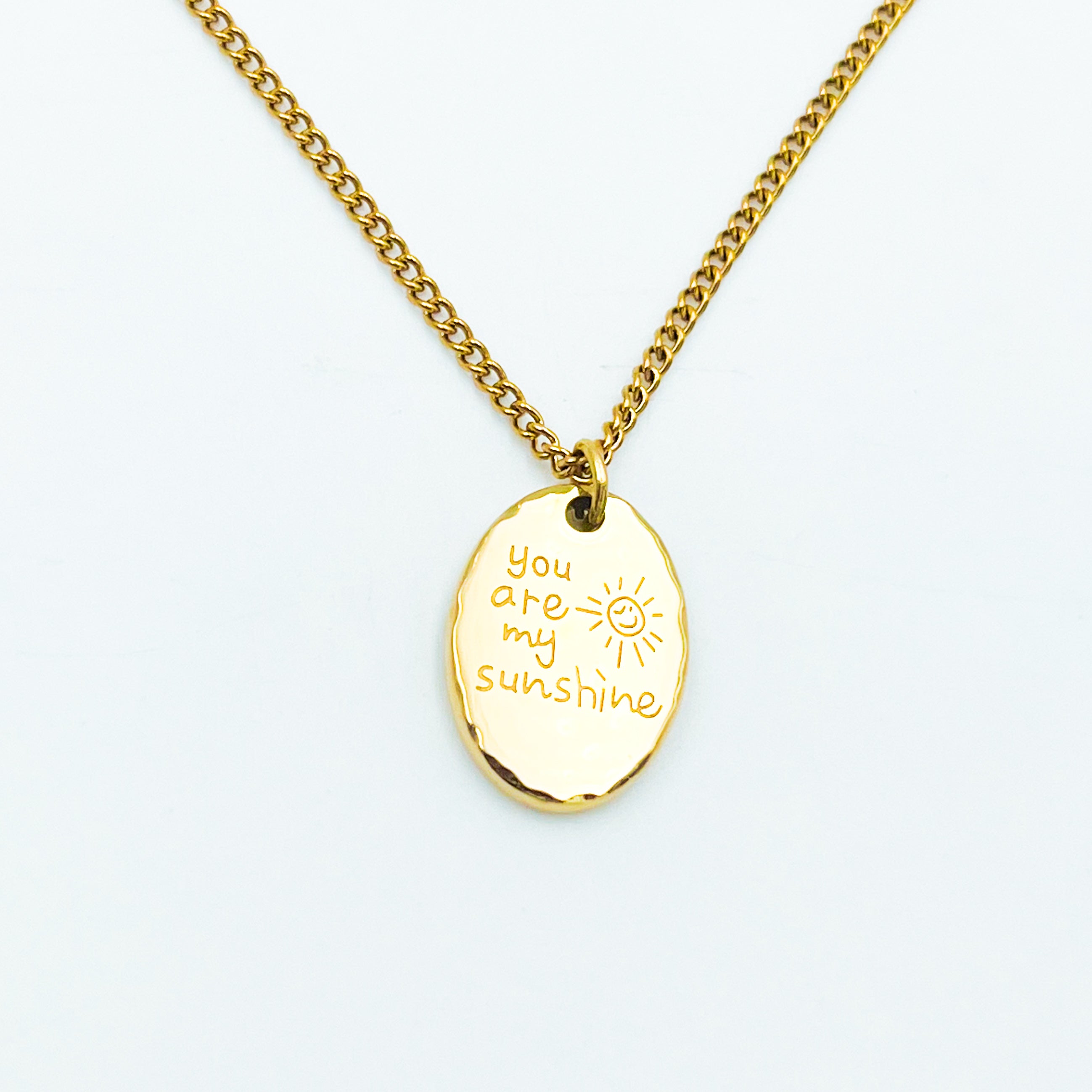 You are my sunshine golden necklace (PRE ORDER)
