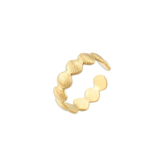 Mini shells golden ring