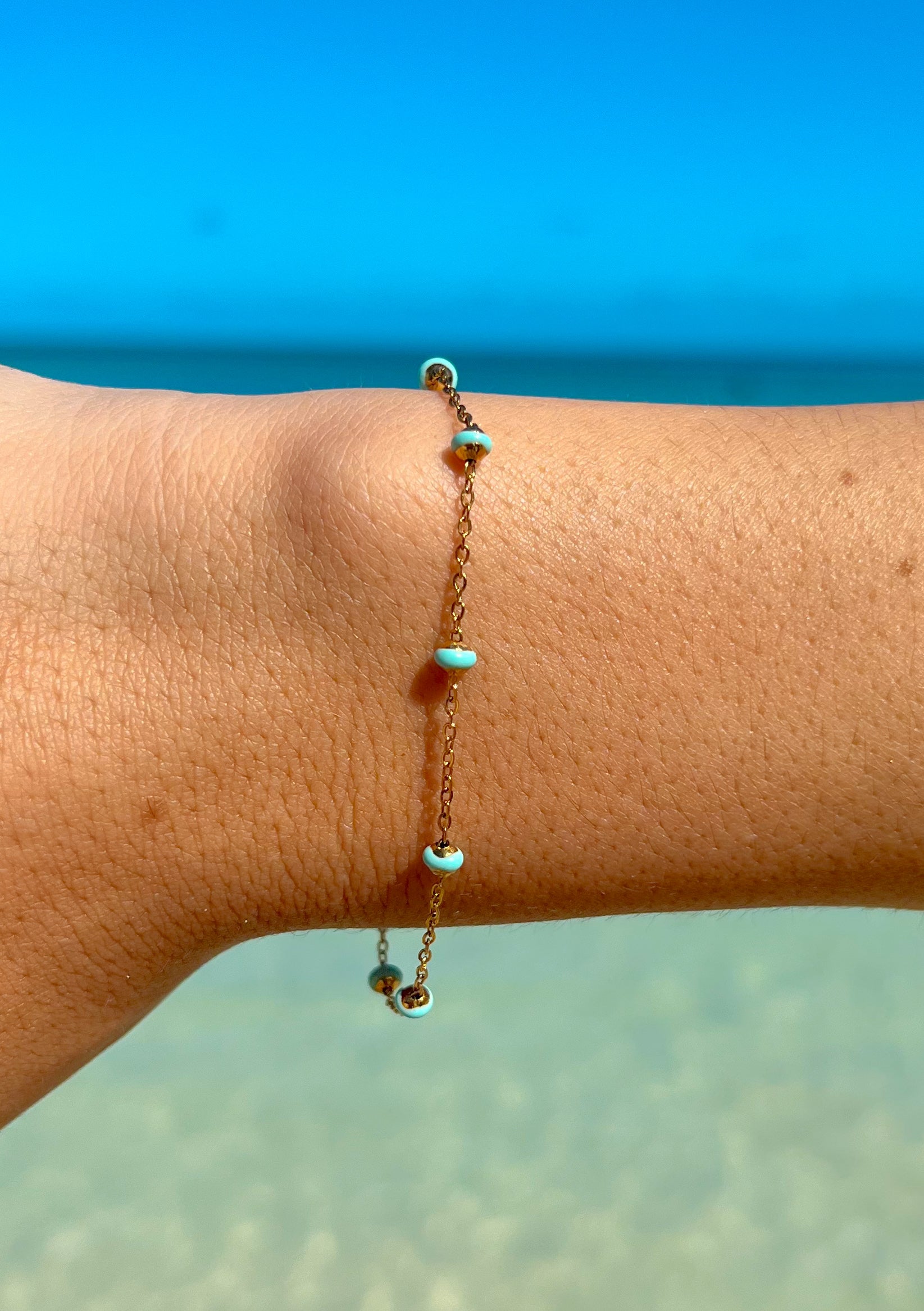 Ocean Blue Golden Bracelet (PRE ORDER)