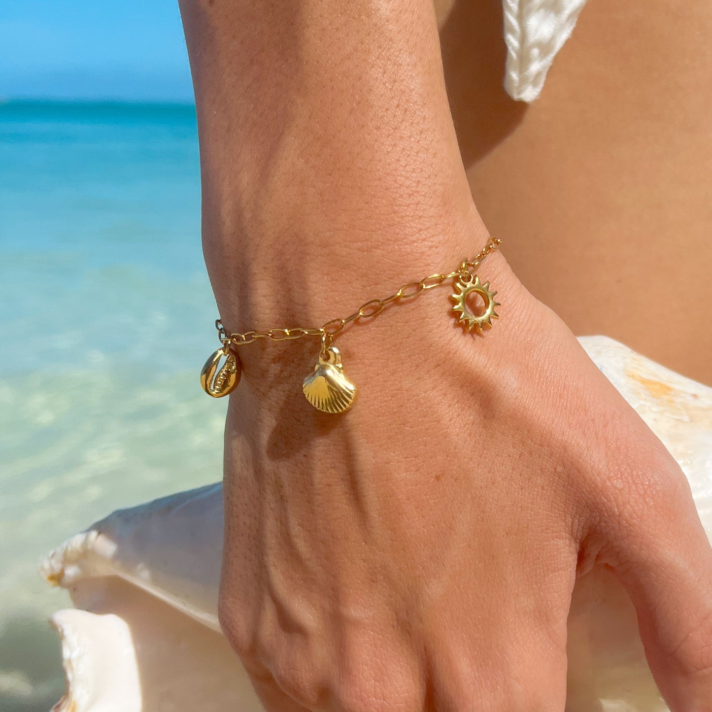 Sea & sun golden bracelet