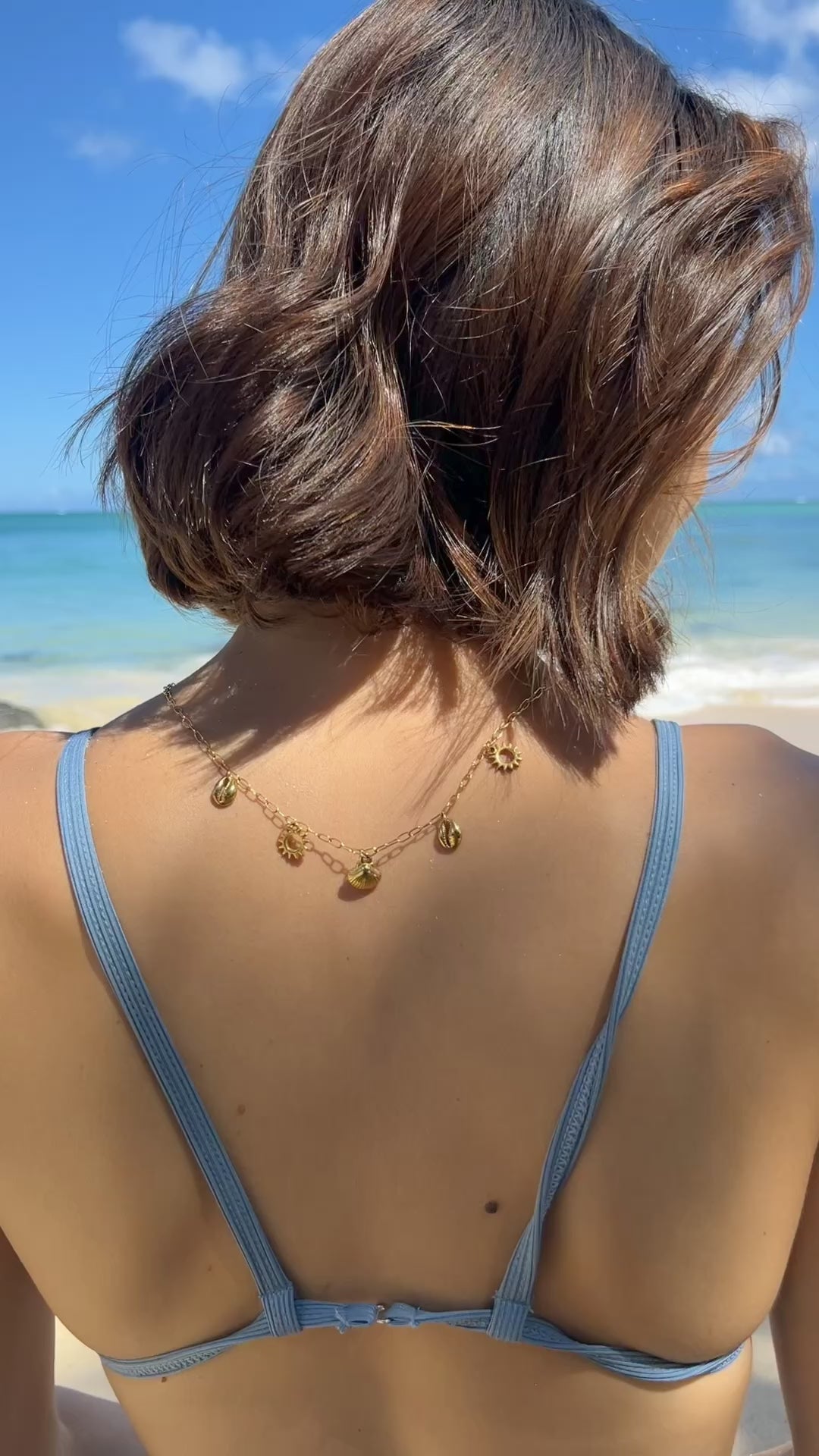 Sea & sun golden necklace ( PRE ORDER )